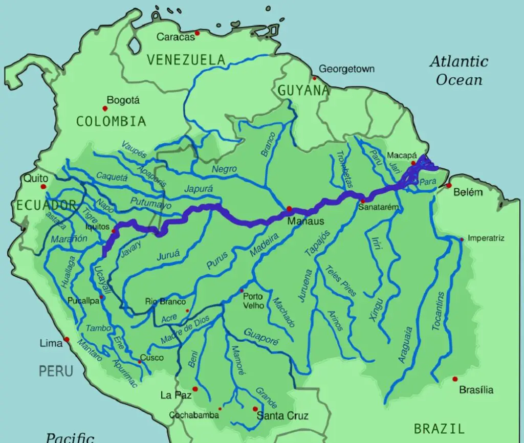 Ciudades del rio amazonas
